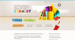 Desktop Screenshot of malerei-schmidt.at
